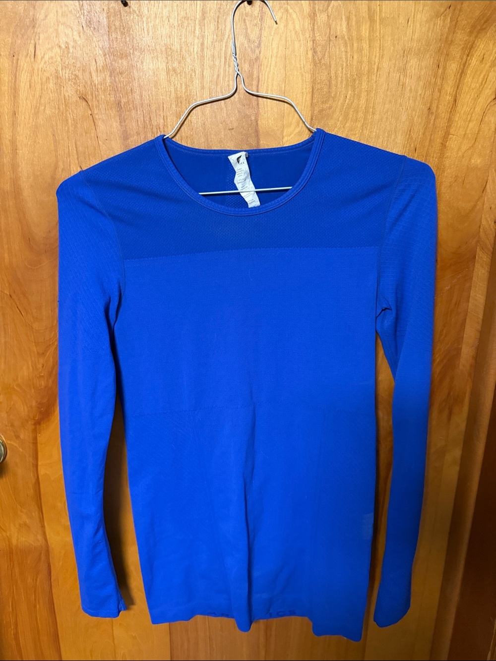 Fabletics Long Sleeve Compression Top in Cobalt Blue